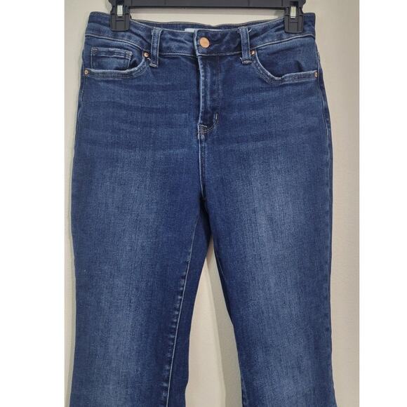 Mica Los Angeles Jeans Womens 28 Dark Blue Flare Boho Hippie Casual Jeans NWOT - Picture 3 of 10